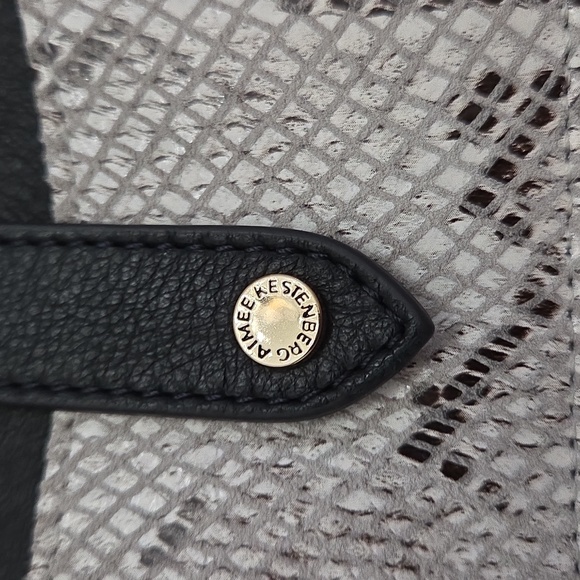 Aimee Kestenberg Gray Snakeskin Card Holder Nwot - Picture 4 of 5